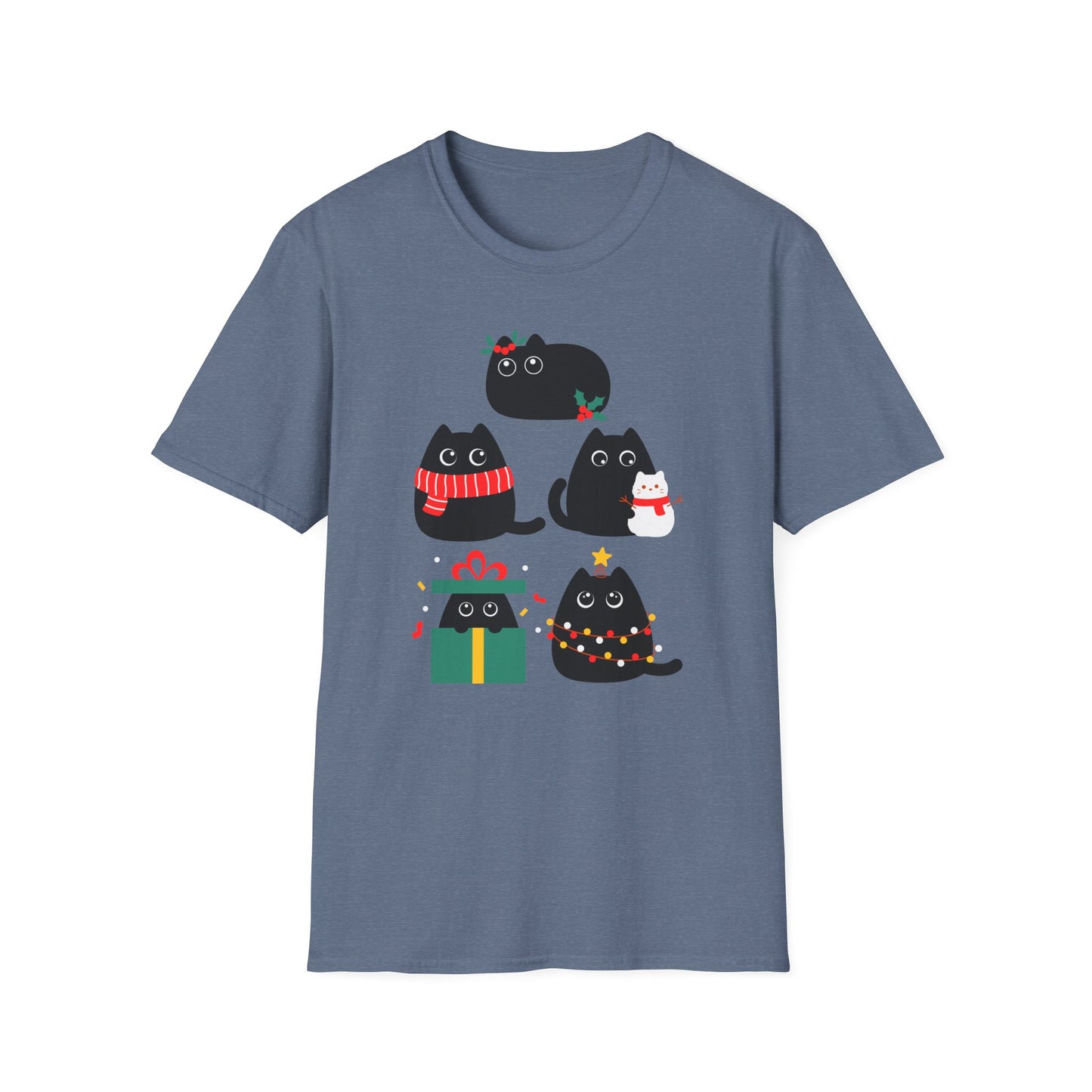 Adorable Cat T Shirt for Christmas presents for Cat Lover TShirts for Wife Christmas gift for Girlfriend gifts for Friends Birthday present