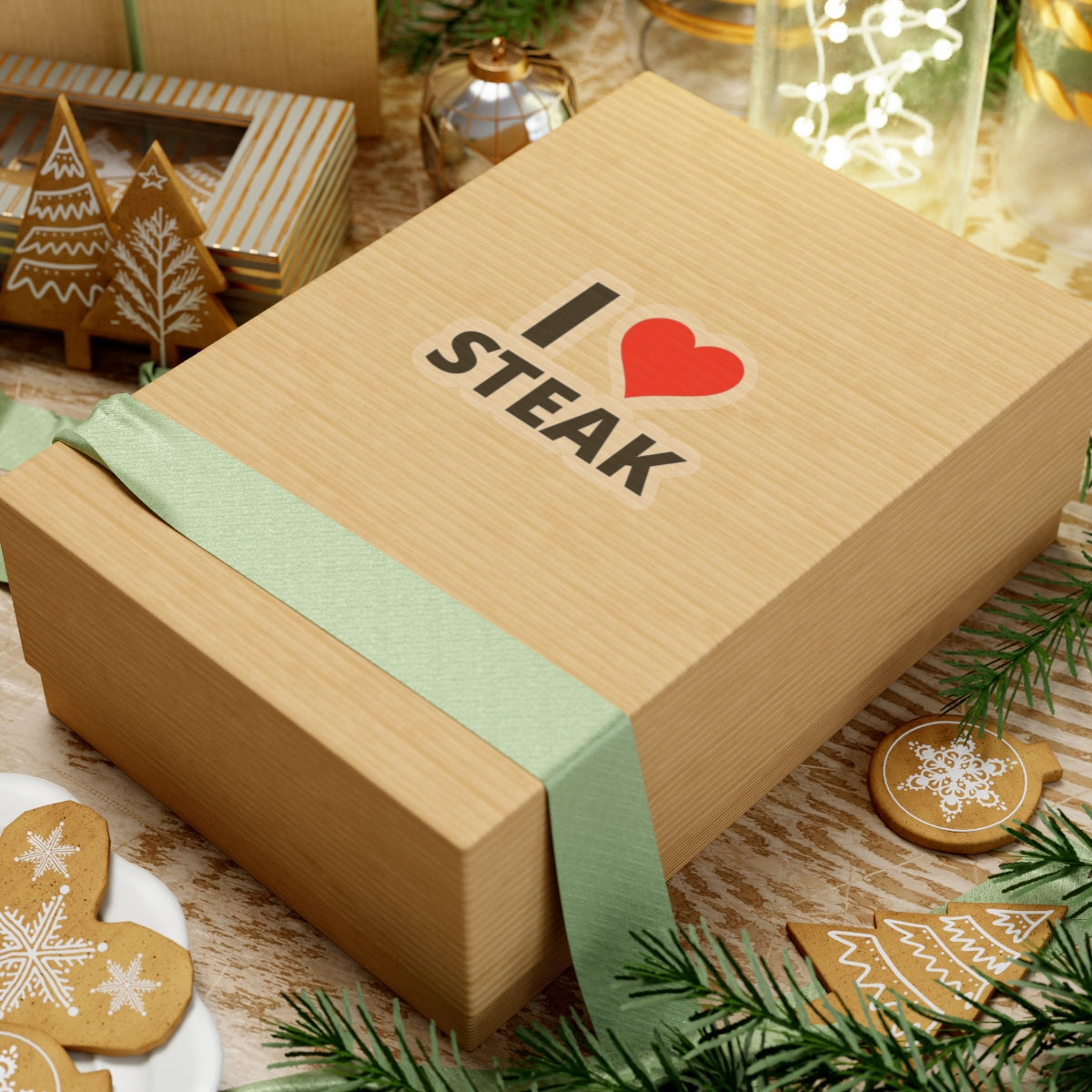I Love STEAK sticker for Steak lover gift I Heart Steak Carnivore stickers for Meat Lover Grilling Food Sticker BBQ Lover stickers for chef