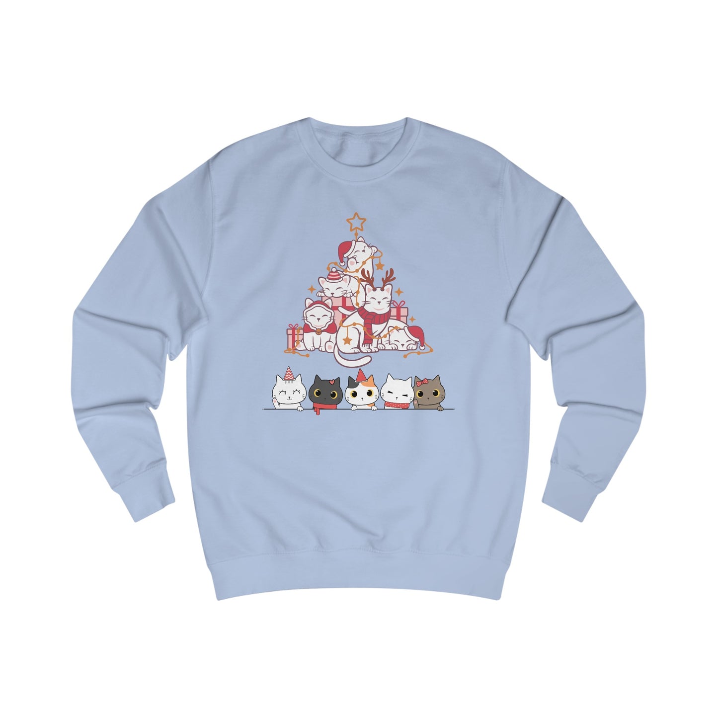 Christmas Kitty Sweater for Christmas Cat gift for Cat Lady gifts for Christmas Cat Sweatshirt for Christmas party sweaters for her