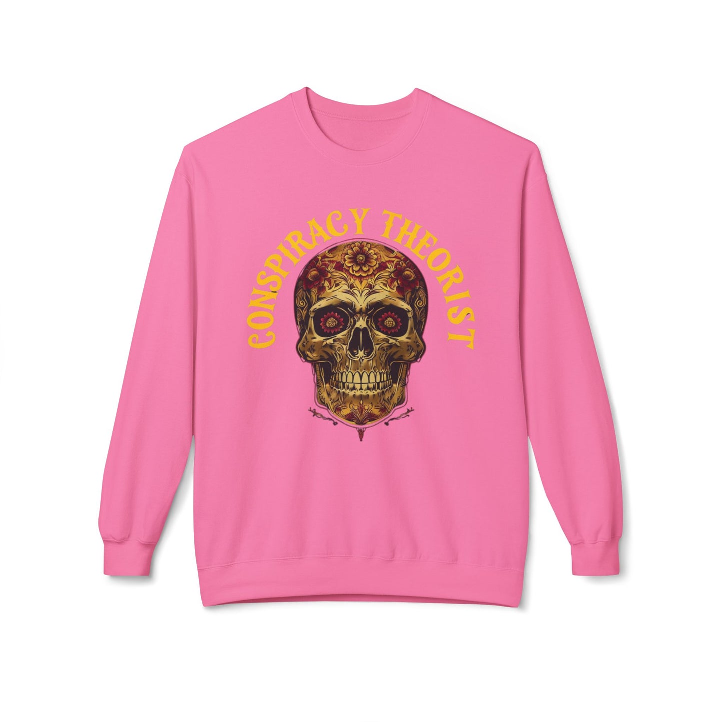Conspiracy Theorist Sweatshirt for Funny Sweatshirts forConspiracy Theorists gifts for Christmas present for Friend gift Skull Sweater