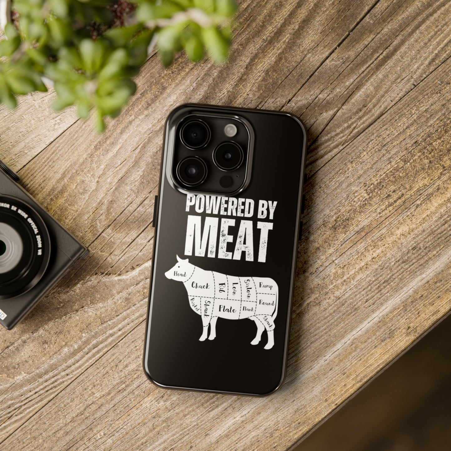 Funny iPhone case for Carnivore gift for Meat Lover gift for BBQ Lover gift for Grilling Grill Master iPhone protective case