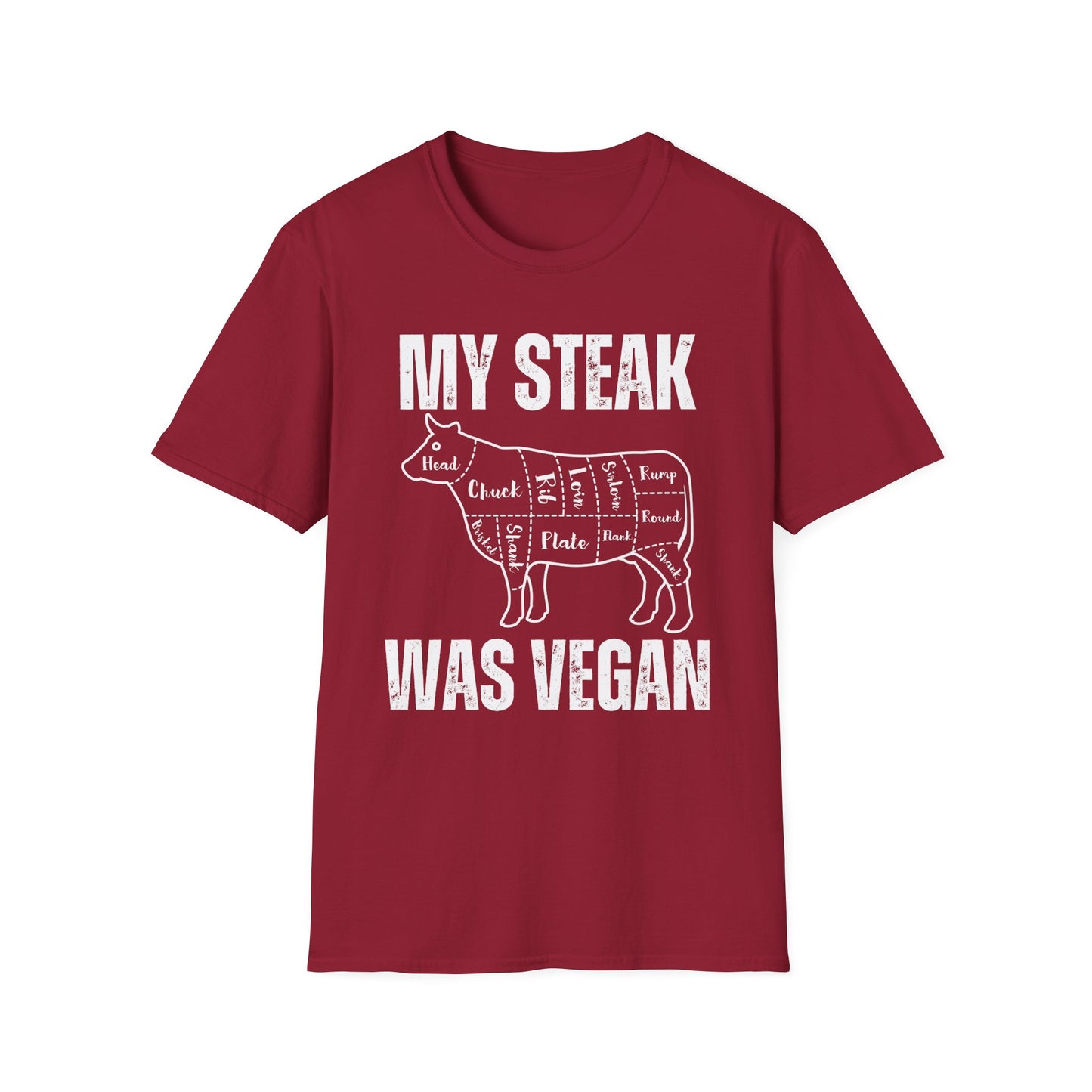 Funny T-shirt for Steak Lover gift for Meat Lover Shirt for Carnivore T Shirt My Steak Was Vegan Tee, Second Hand Vegan