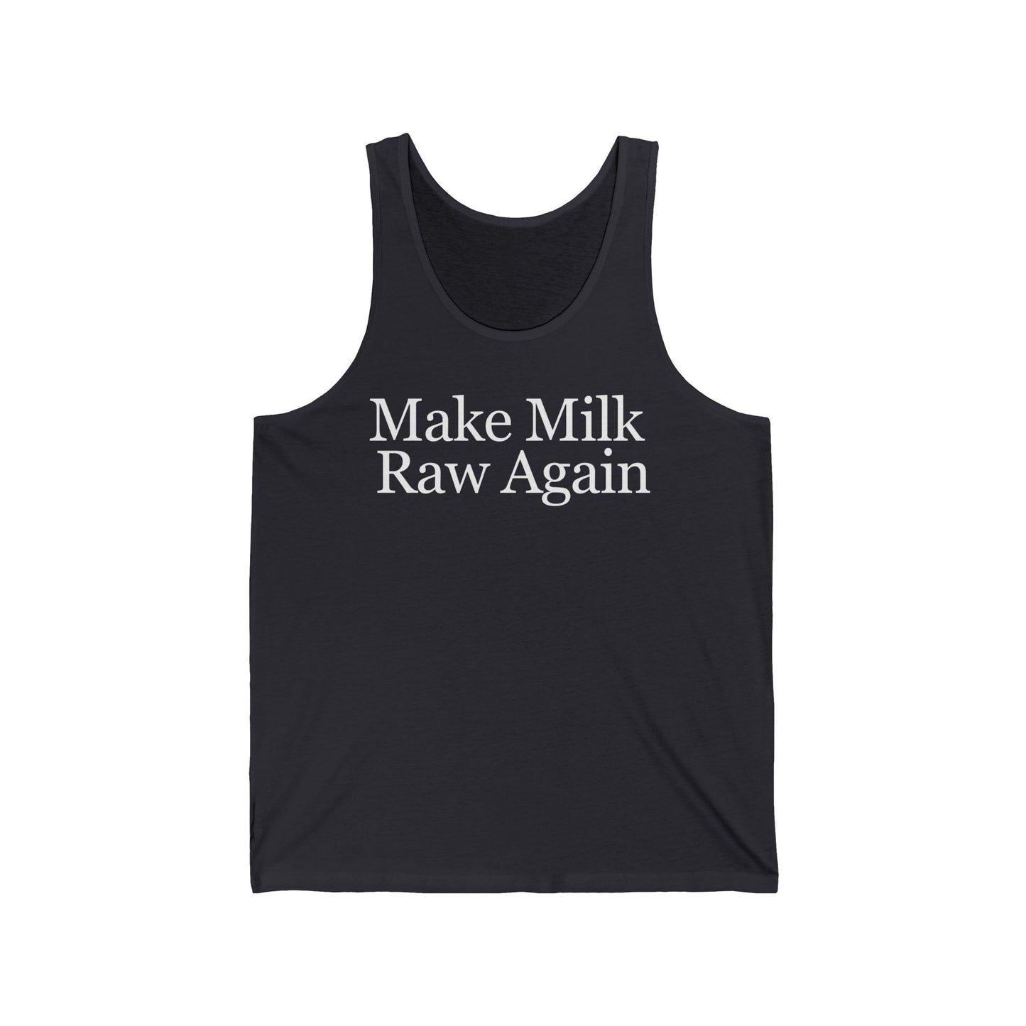 Make Milk Raw Again Tank Top for Carnivore Shirt gift for Healthy diet gifts for Carnivore Diet Tank Tops for Him gift for Her Tanks for Gym