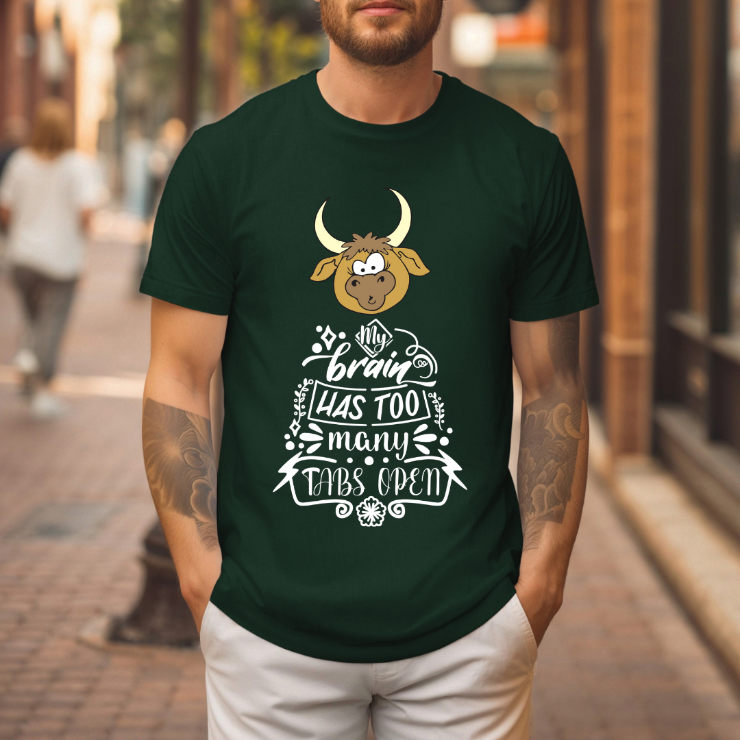 Funny ADHD Shirt for Neurodiversity gift for ADHD gifts for Neurodivergent T Shirts for Her gift My Brain has Too Many Tabs Open T-shirt