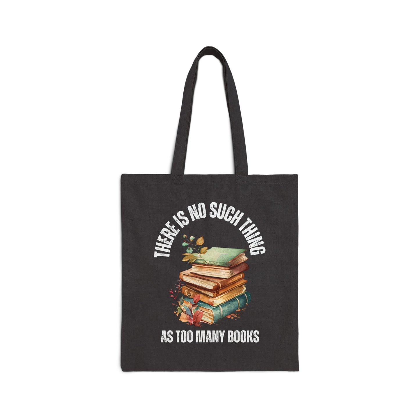 Bookworm Book Bag Reading Lover Canvas Tote Bag for Library gift for Book Lovers Dream There's No Such Thing AS Too Many Books Bags