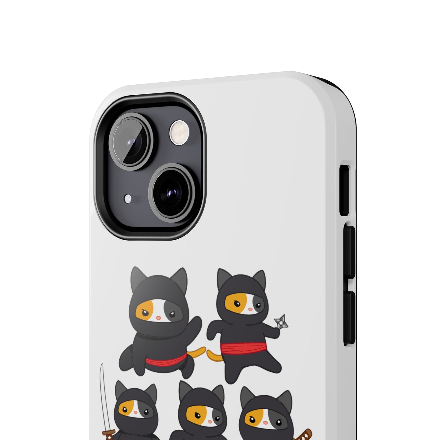 Funny Cat iPhone case for Cat Lover gift for Cat Mom gift Funny Cat Phone Case NINJA CATS Case