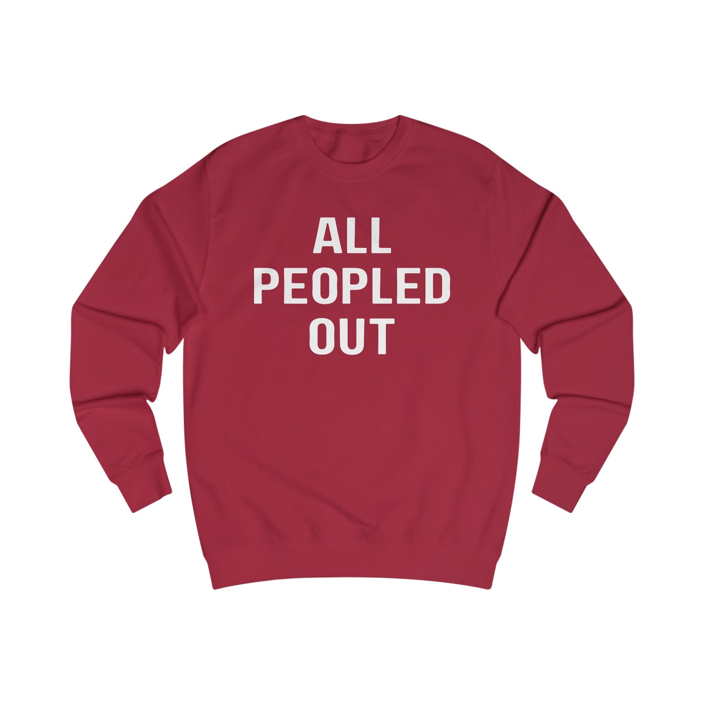 All Peopled Out Sweatshirt for Introvert gift for ADHD friend Too Peopley Crewneck Sweater Funny Introverted gift Homebody Sweatshirts