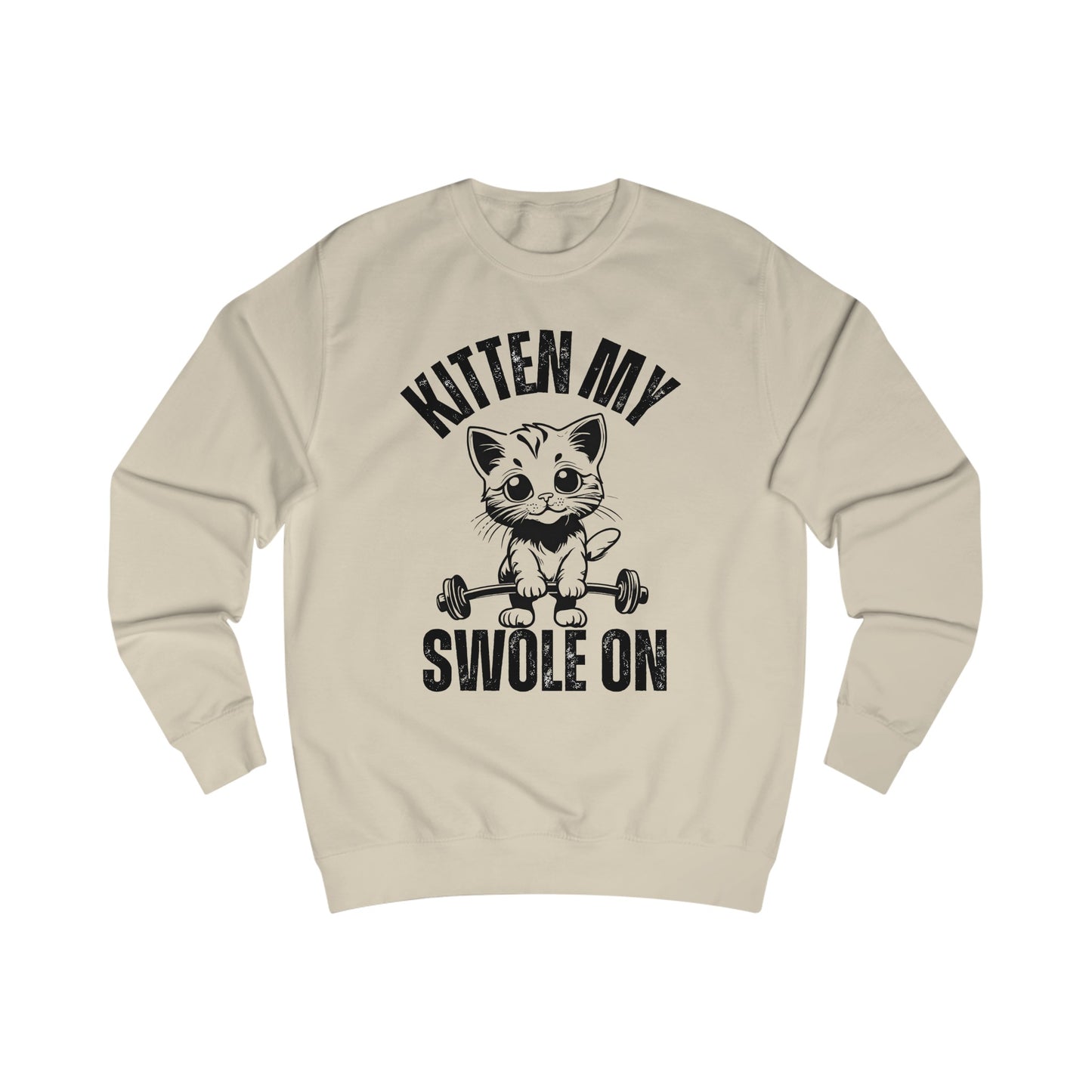 Funny Workout Sweatshirt for Cat Lady gift for Cat Lover Hilarious Kitty gifts for Her Funny Gym Cats Sweatshirts Kitten My Swole On
