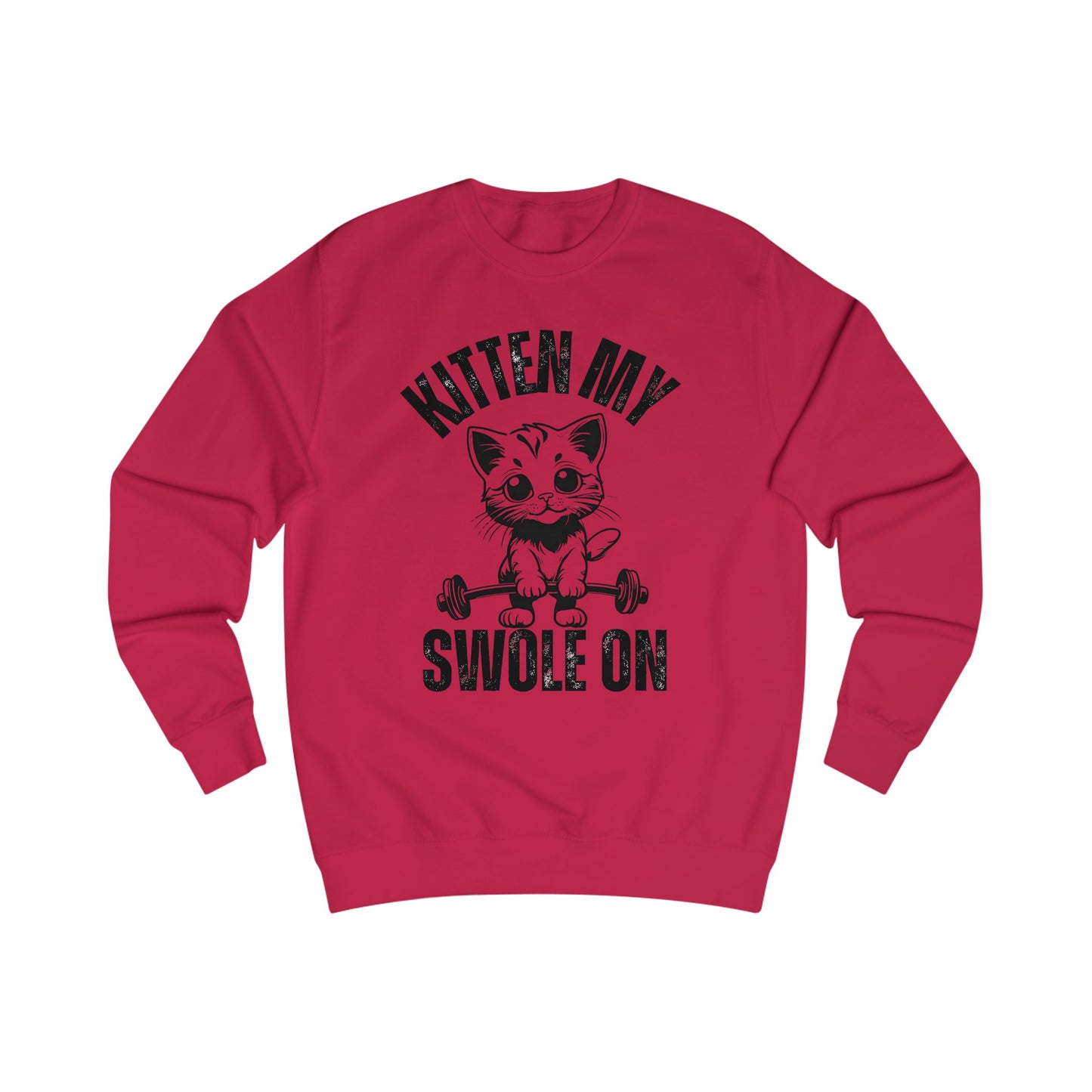 Funny Workout Sweatshirt for Cat Lady gift for Cat Lover Hilarious Kitty gifts for Her Funny Gym Cats Sweatshirts Kitten My Swole On