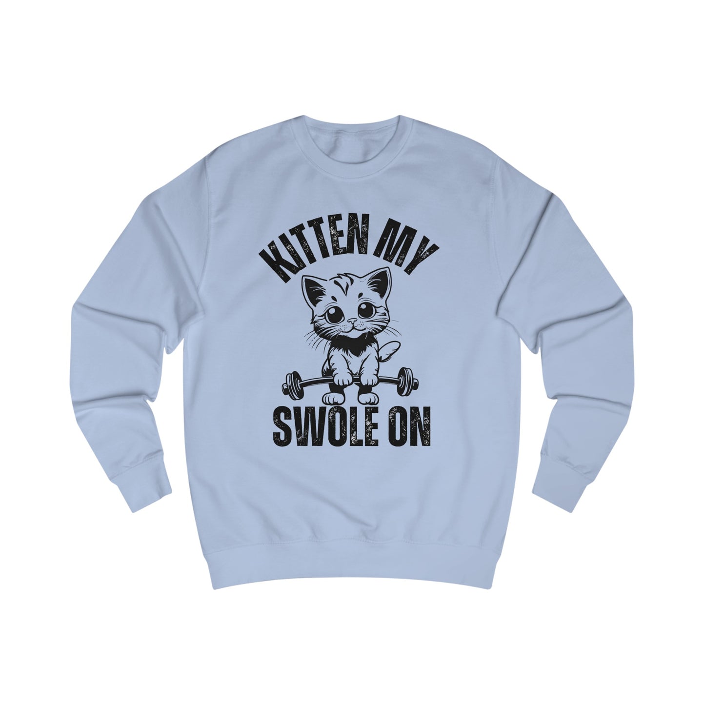 Funny Workout Sweatshirt for Cat Lady gift for Cat Lover Hilarious Kitty gifts for Her Funny Gym Cats Sweatshirts Kitten My Swole On