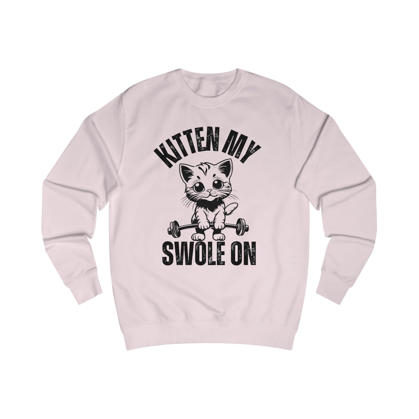 Funny Workout Sweatshirt for Cat Lady gift for Cat Lover Hilarious Kitty gifts for Her Funny Gym Cats Sweatshirts Kitten My Swole On