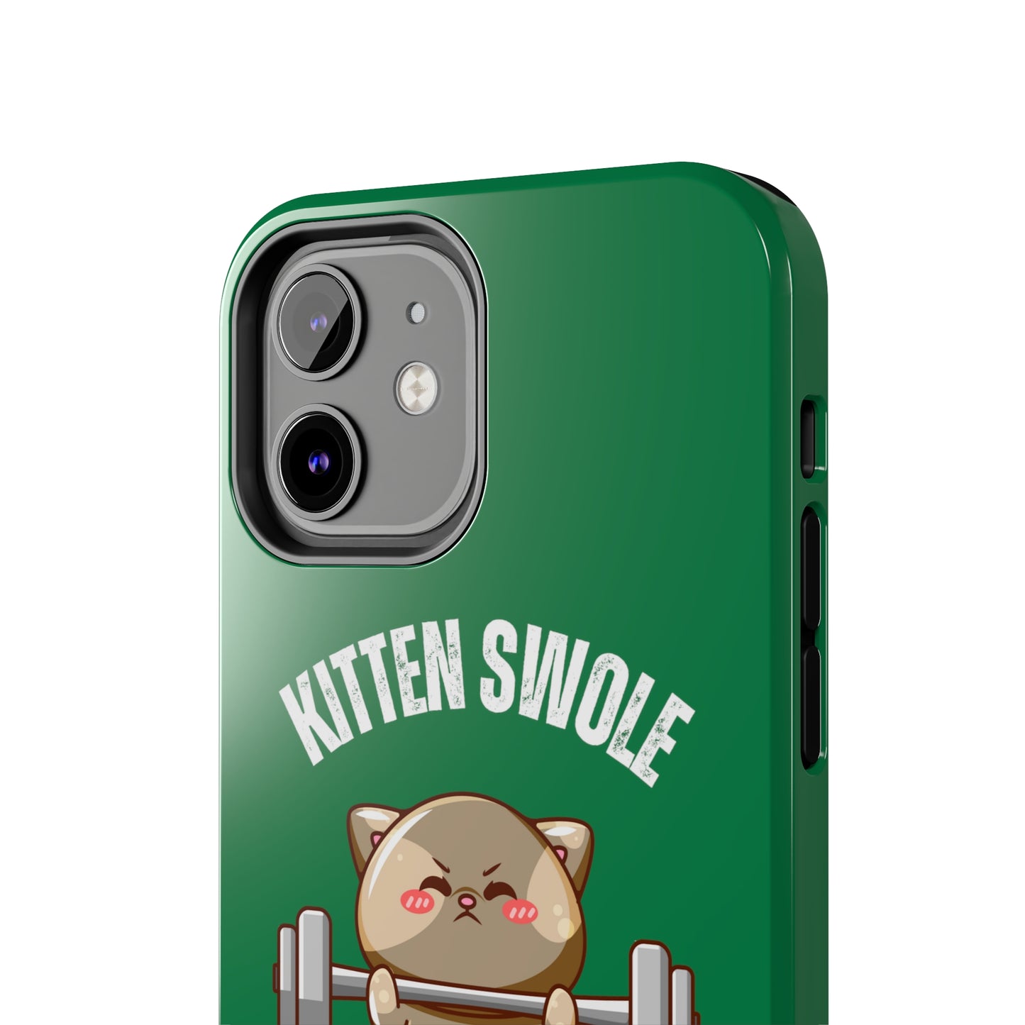 Funny Cat iPhone case for Gym Lover gift Cat Weightlifting Cat Lifting Weights Phone case for Workout Lover gift for Fitness enthusiast