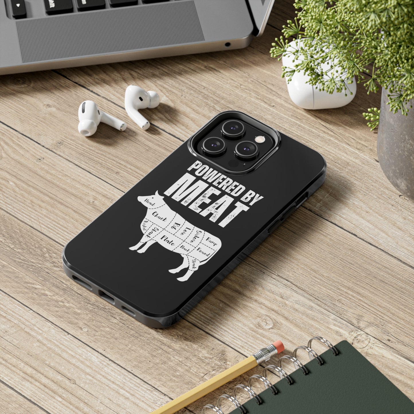 Funny iPhone case for Carnivore gift for Meat Lover gift for BBQ Lover gift for Grilling Grill Master iPhone protective case