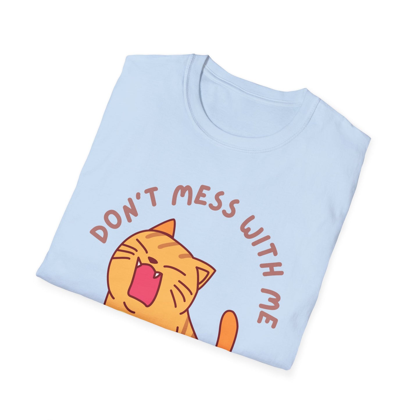 Funny Cat T-shirt Orange Cat Shirt for Cat Mom gifts Cute Kitten T Shirt for Cat Lover gift for Her Kitten T-Shirt Don't Mess With Me