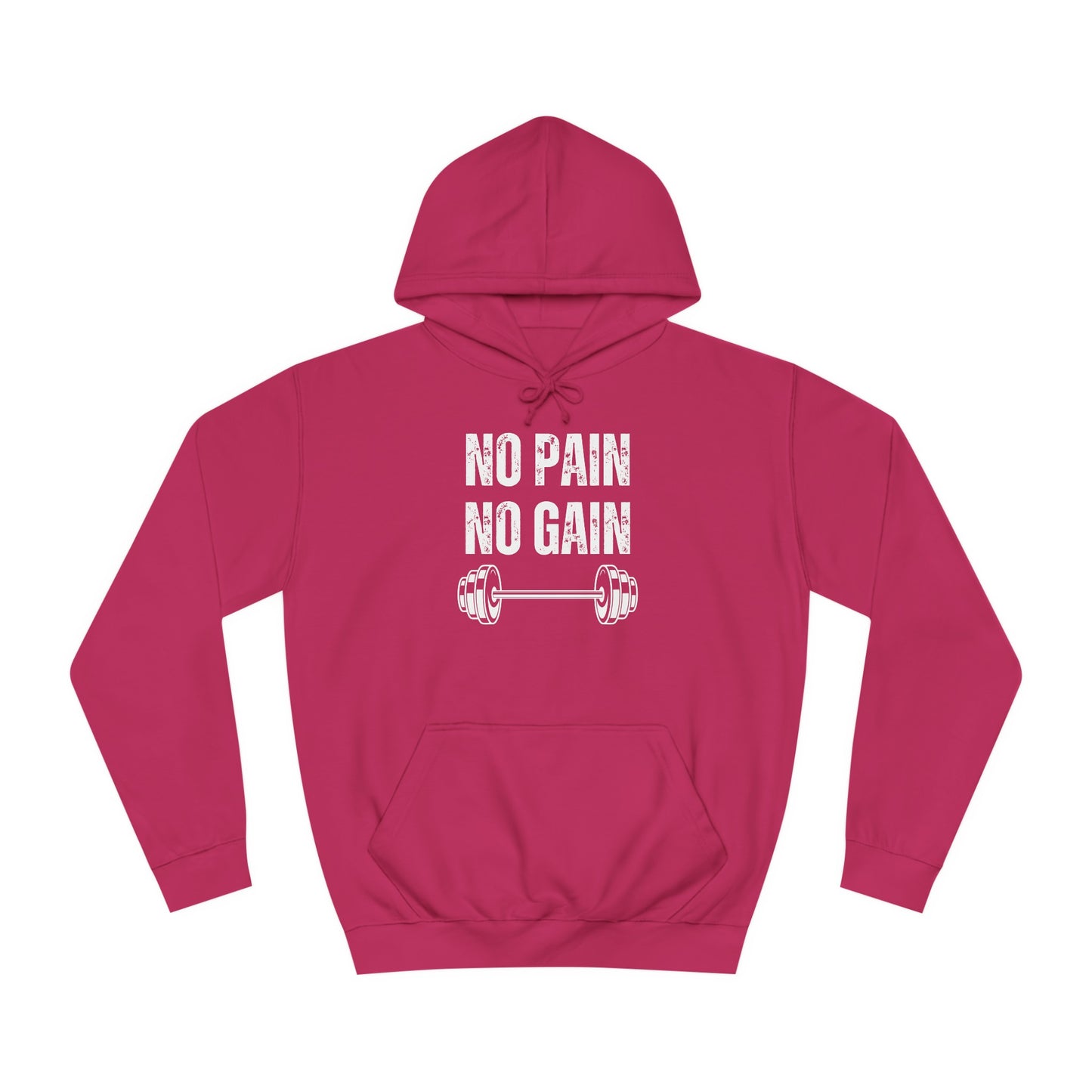 Gym Hoodie for Fitness Lover gift for Workout Lover gift for Powerlifting Hoodie Weightlifting Enthusiast NO PAIN No GAIN Hooded Sweatshirt