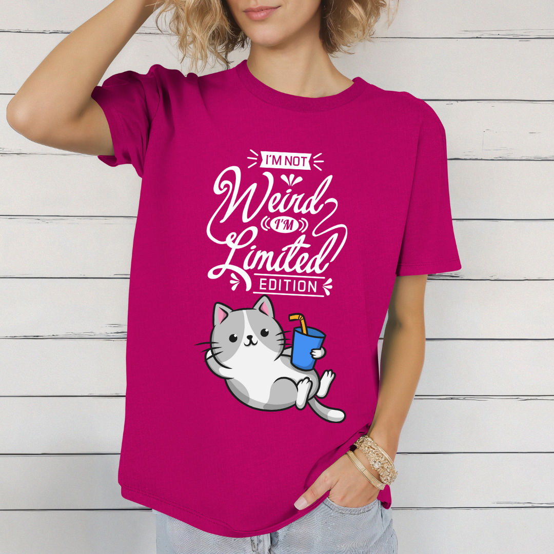 Funny Cat TShirt for cat Mom gifts for Cat Lover T Shirts for Kitty gifts for Womens Cat T-shirt I'm Not Weird I'm Limited Edition Shirts
