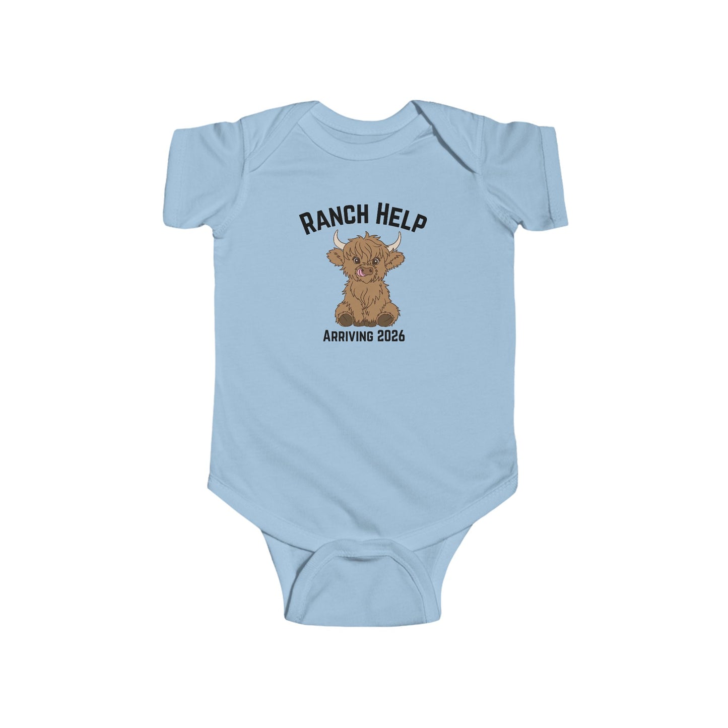 Ranch Help Baby Bodysuit, Infant Tee, New Baby Gift, Cute Baby Outfit, Baby Shower Gift, Announcement Bodysuit