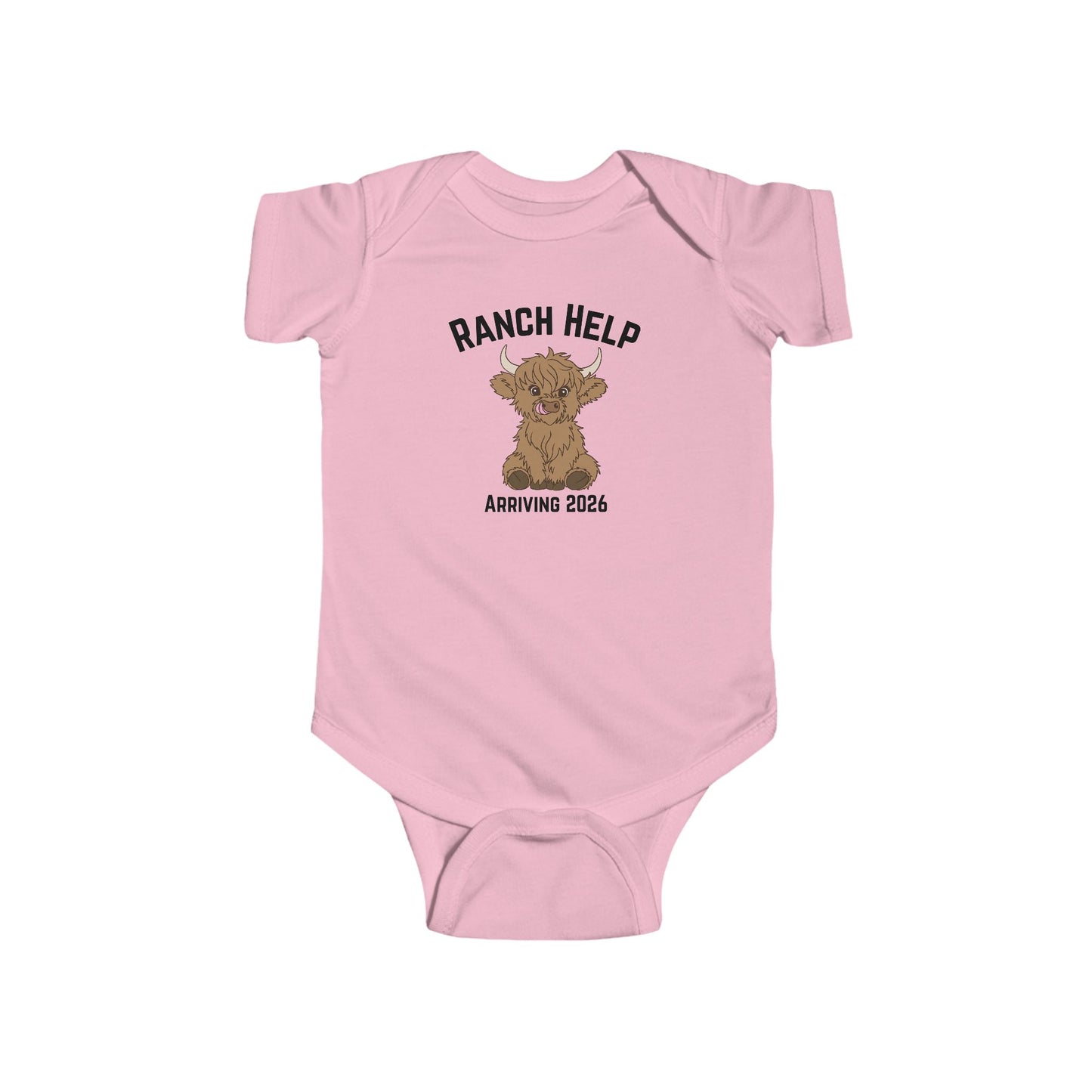 Ranch Help Baby Bodysuit, Infant Tee, New Baby Gift, Cute Baby Outfit, Baby Shower Gift, Announcement Bodysuit