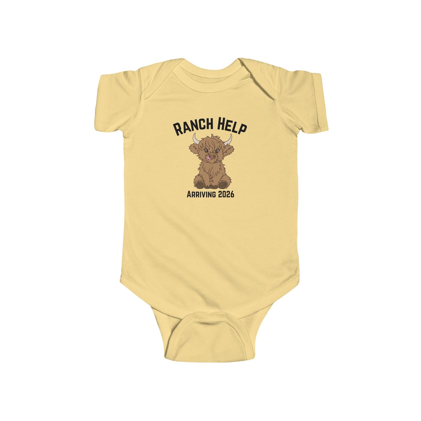 Ranch Help Baby Bodysuit, Infant Tee, New Baby Gift, Cute Baby Outfit, Baby Shower Gift, Announcement Bodysuit