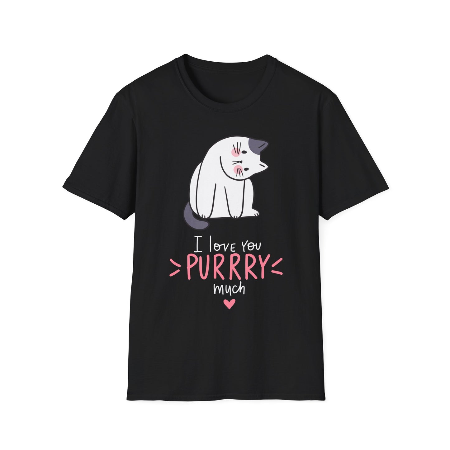 Cute Cat T-Shirt for Cat Lady gifts for Cat Mom Funny Cats Shirt for Cat Lover gift I Love You Purry Much T Shirt