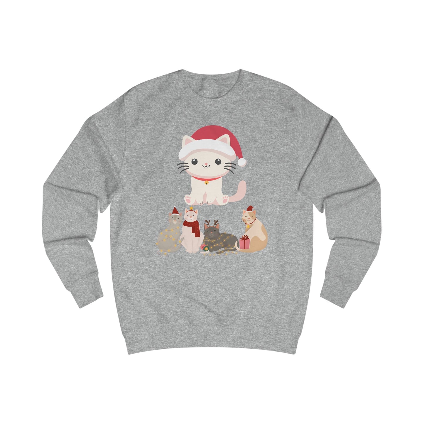 Kitten Christmas Sweatshirt for Christmas gifts for Women Sweatshirts shirts for Winter gift for Her Cute Cat Sweatshirt for Cat Lady gifts