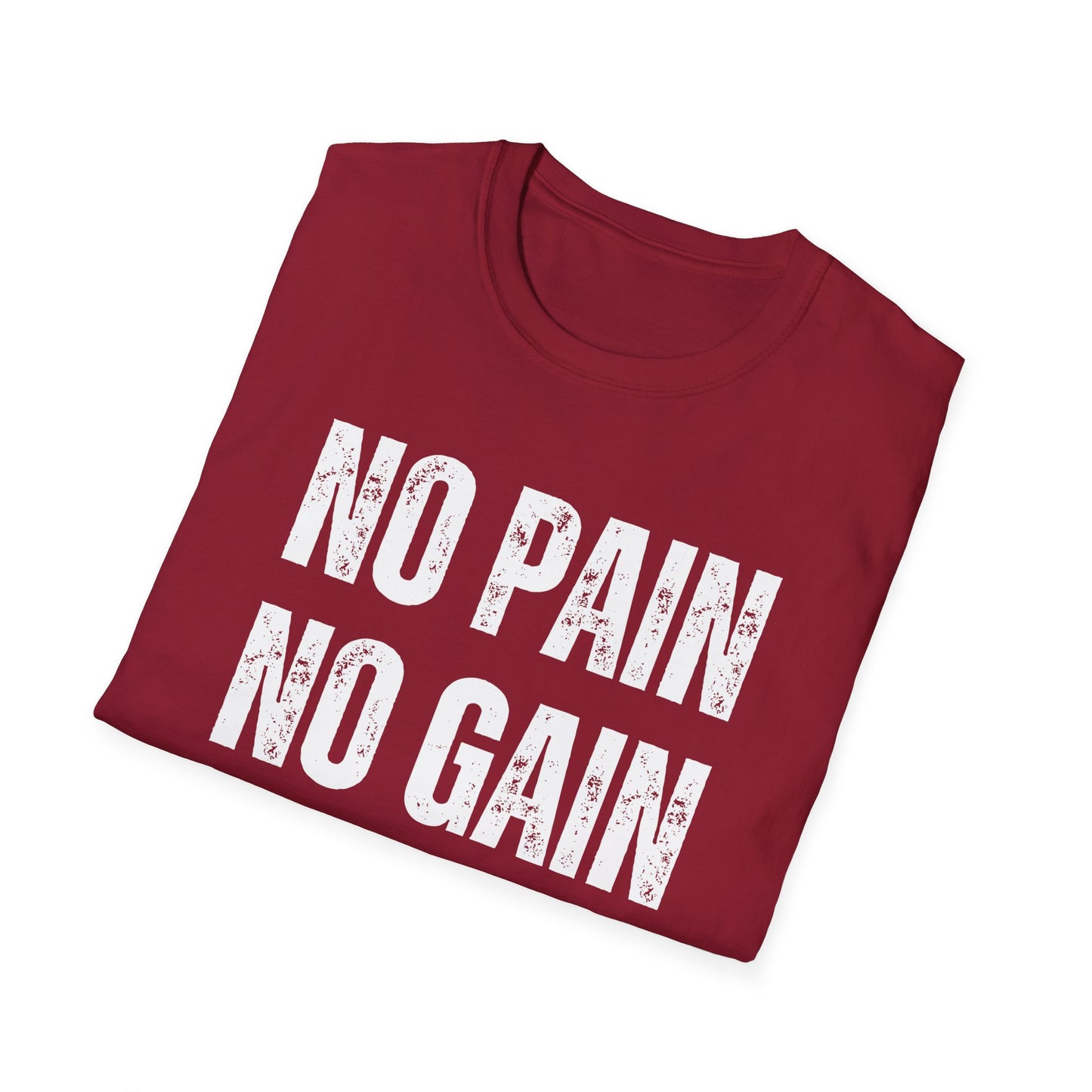 Weightlifting T Shirt Workout T-shirt Gym Lover gift for Him Powerlifting Tee No Pain No Gain Shirt