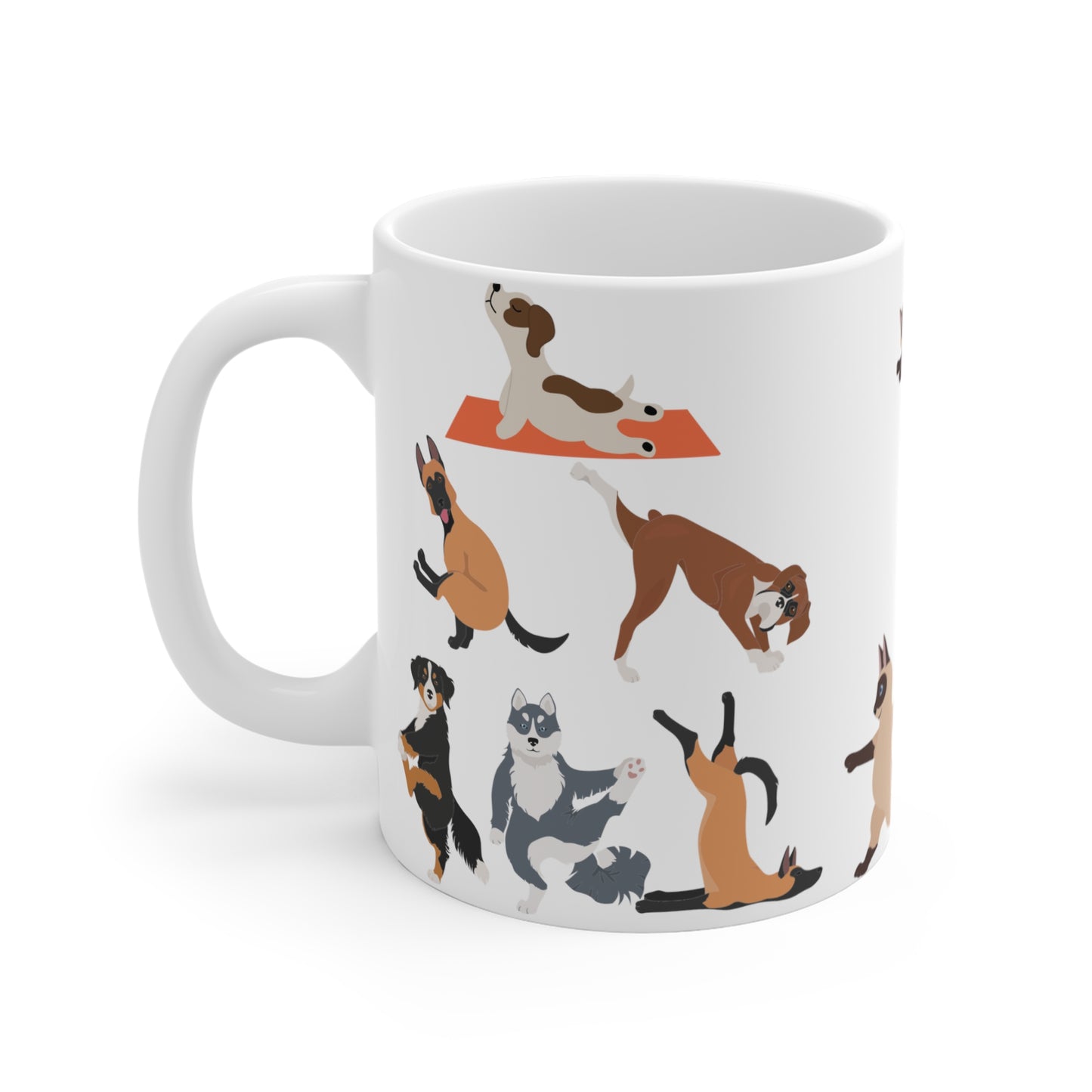 Yoga Dogs & Cats Mug Funny Pet Mug for Animal Lover gift for Yoga Lover gifts for Pets Coffee Mug Funny Cat Mug Funny Dog Mug Gym Mugs