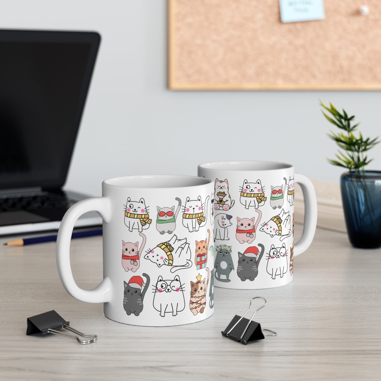 Cute Cat Mug for Cat Mom gift for Cat Lovers gift for Cat gift Adorable Coffee Mug Kitten Mug Cat All Over Print Cat Coffee Mug