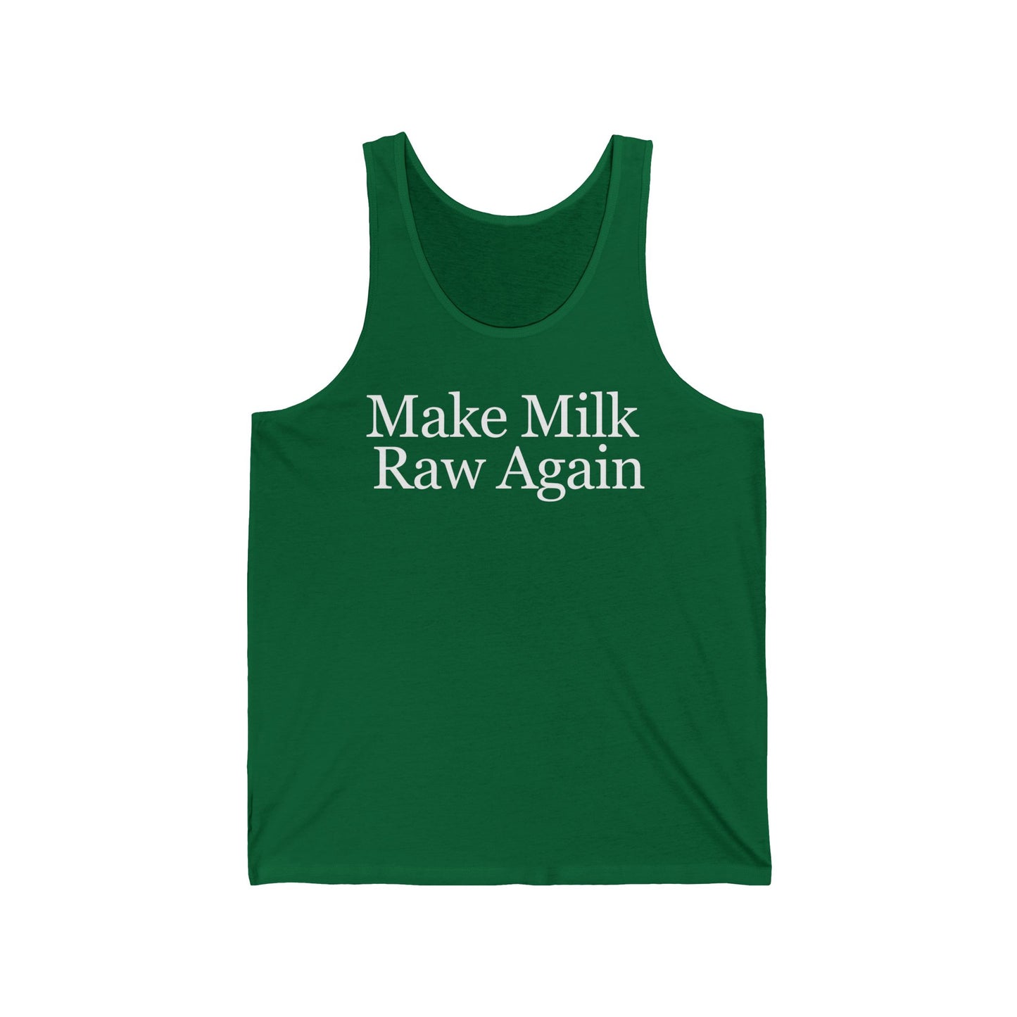 Make Milk Raw Again Tank Top for Carnivore Shirt gift for Healthy diet gifts for Carnivore Diet Tank Tops for Him gift for Her Tanks for Gym