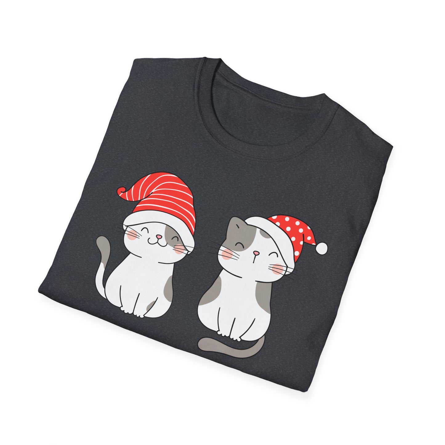 Cute cat Shirt for Christmas presents for Cat Lover gift for Women Shirts for Christmas part T Shirts Funny Kitty T-shirt for Her gifts