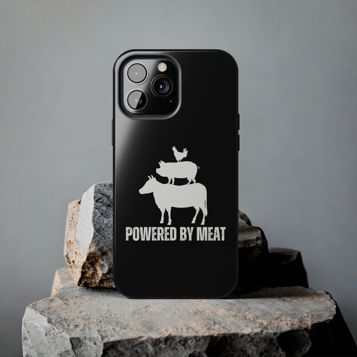 Carnivore Phone Case Powered By Meat Funny Phone case for Carnivore gift for Lion Lover gift for him or her