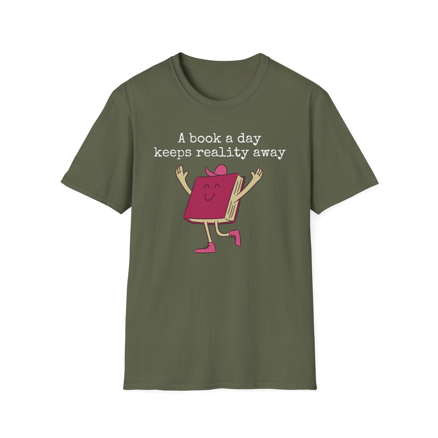 Bookish T Shirt for Reading Lover gift for Book Lover Tshirt Reading Shirt for BookWorm gifts for her A Book A Day Keeps Reality Away Tee
