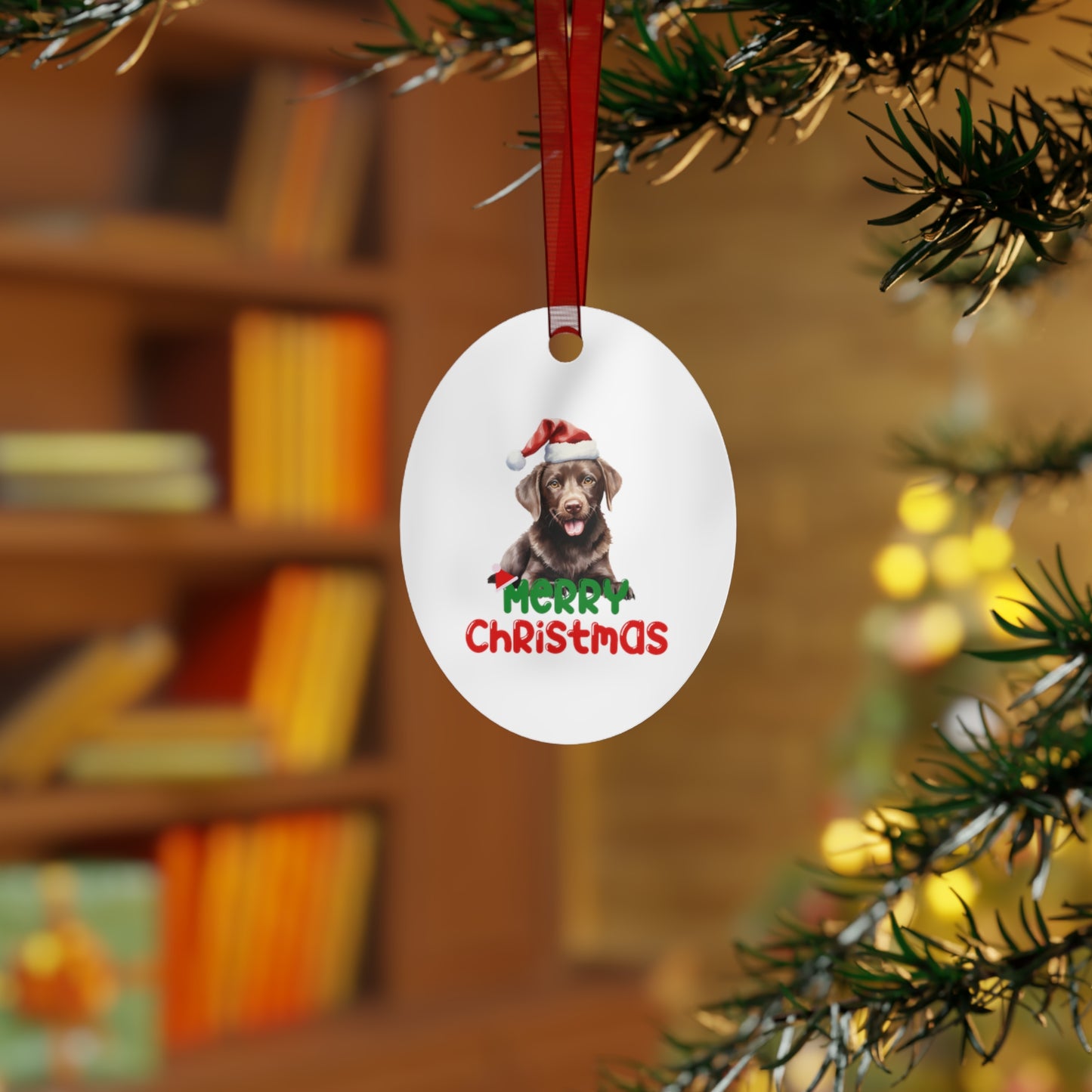 Dog Christmas Ornaments for Chocolate Lab Ornament for Labrador Retriever Ornament for Brown Lab gifts for Lab Mom gifts for Christmas