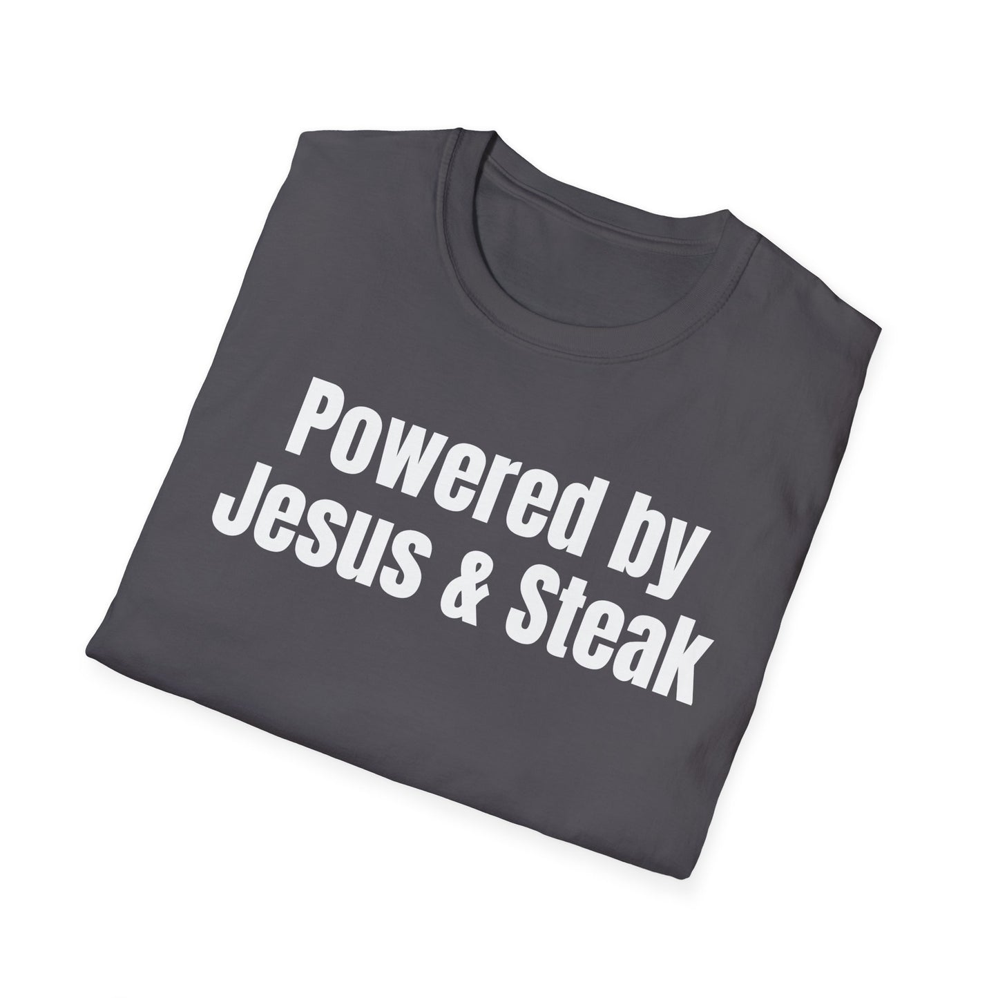 Jesus and Seak T Shirt for Gym Shirts for Christian gifts for Gym Lovers gift Religious Christian T-Shirt for Meat Lovers, Jesus-Powered Tee