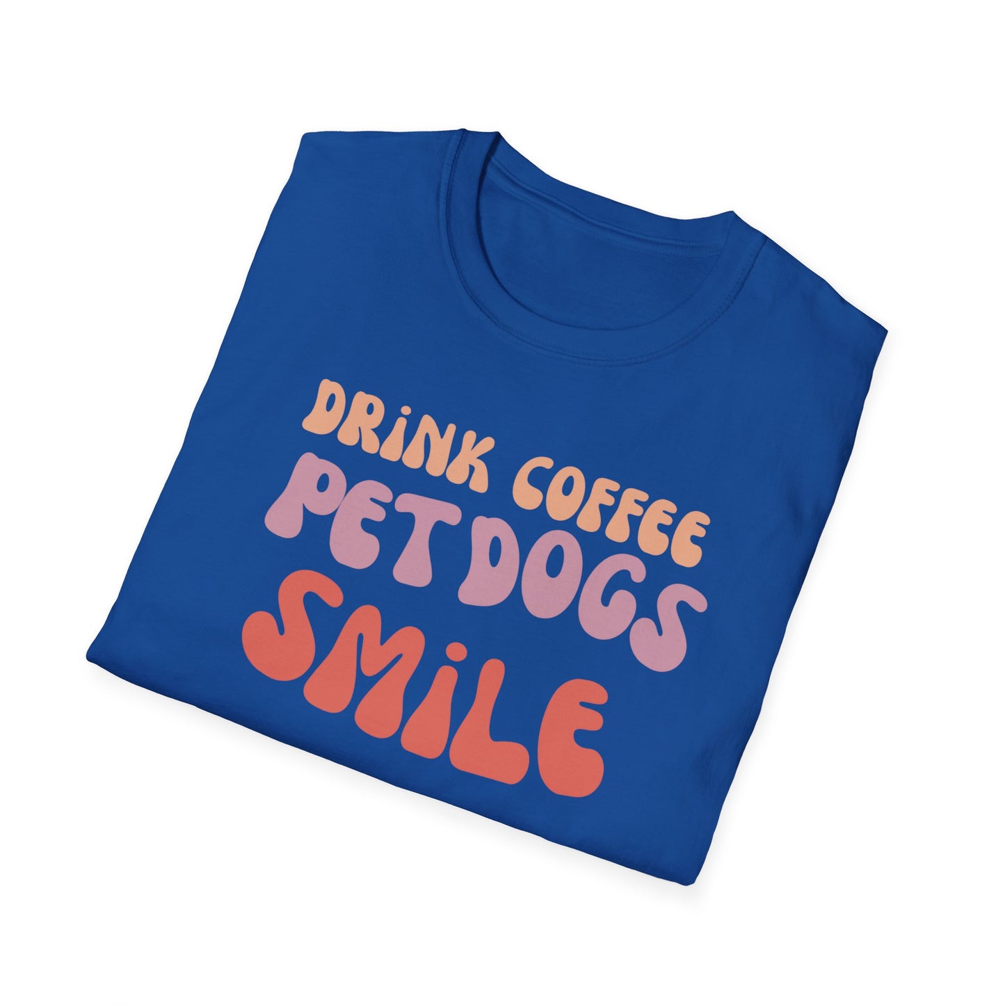 Groovy Dog Shirt for Coffee Lover Tees Retro Dog Tshirt for Dog Lover gift for Dog Mom present for Christmas gifts for Her Smile T-shirts