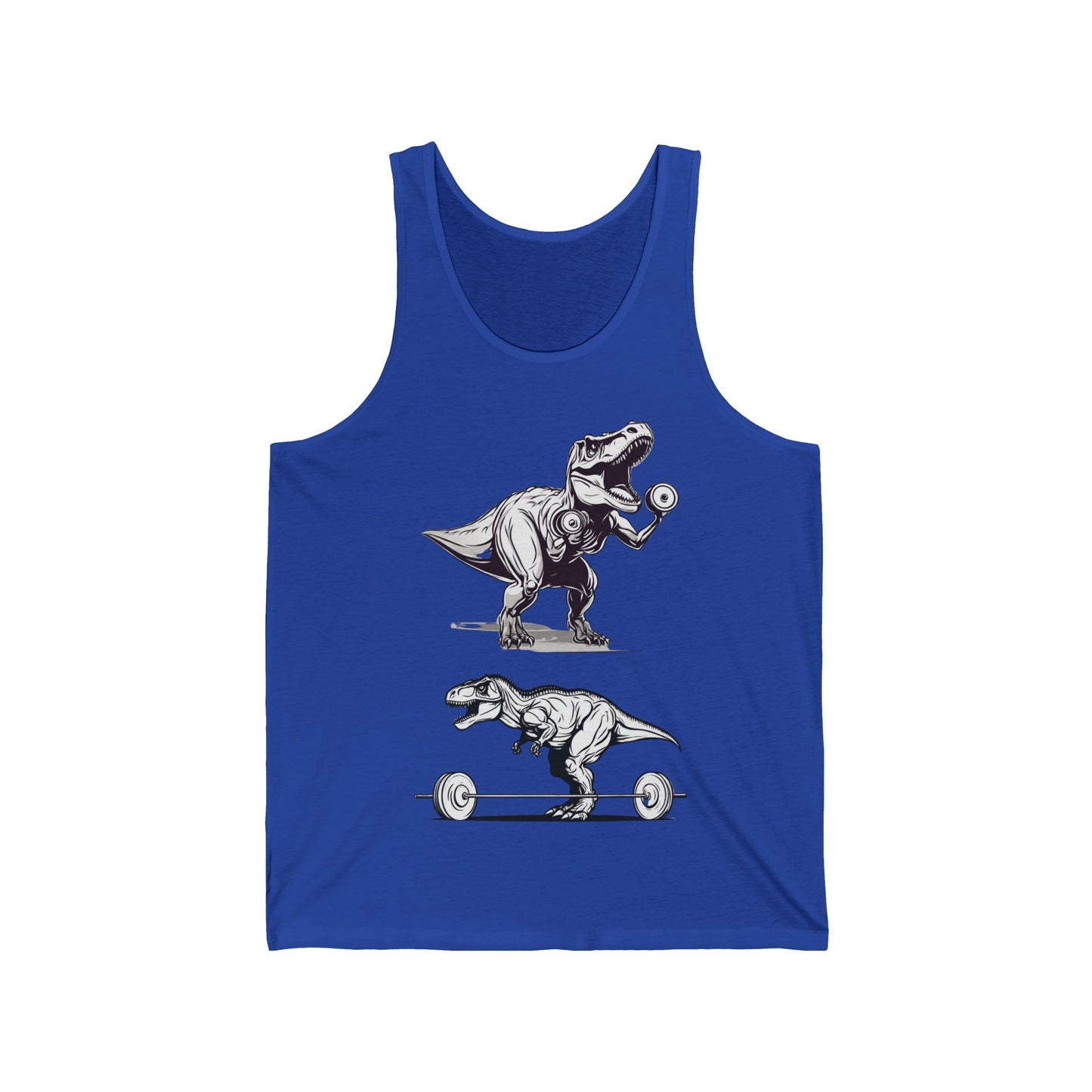 Funny T-Rex Lifting Weights Tank Top for Gym gift Workout enthusiast T-shirt Funny Workout Top for Dinosaur Lover gift for Gym Rat Shirt