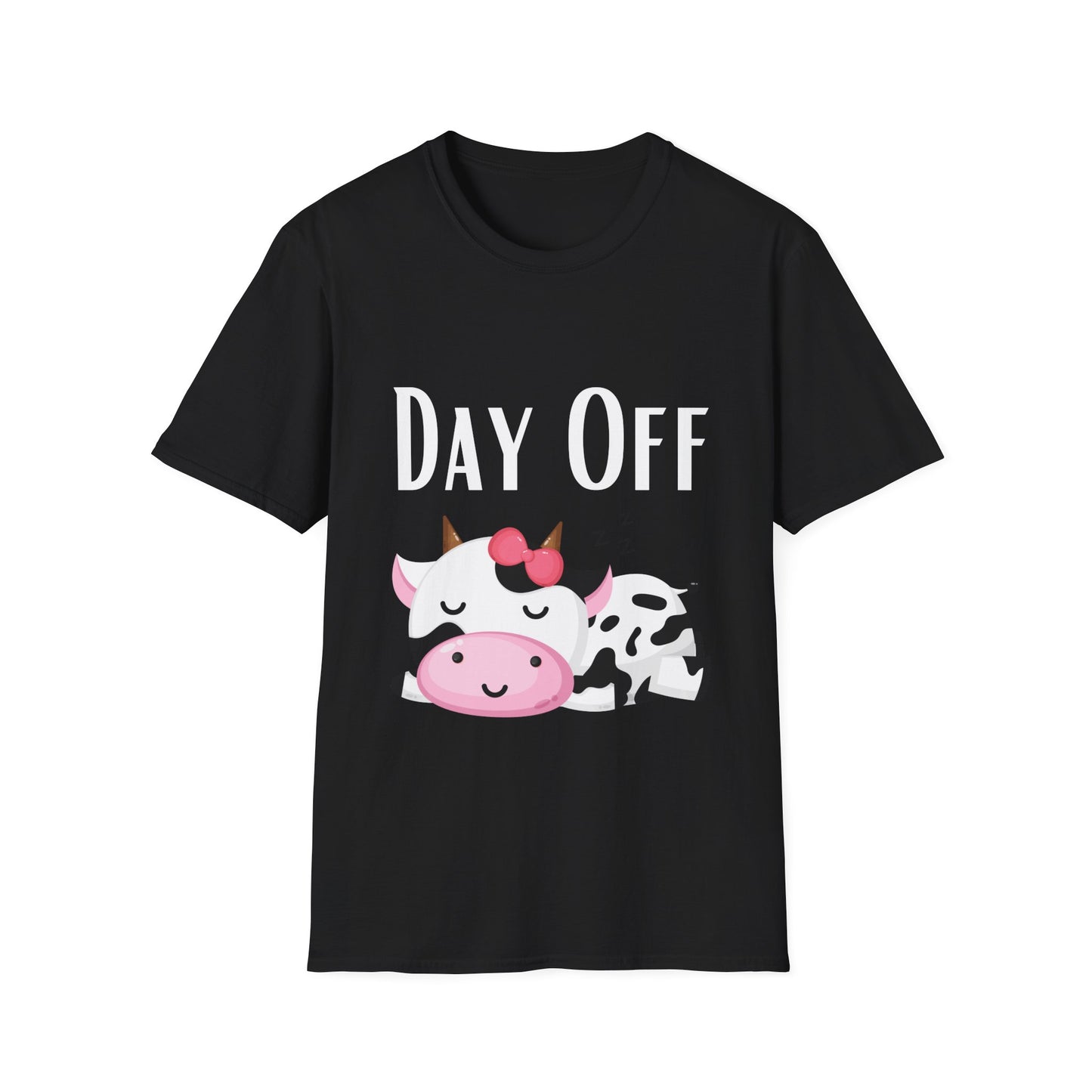 Cute Cow T-shirt for Cow Lover gift Funny Cow Shirt DAY OFF Top for Rest and Relaxation T Shirt Cozy shirt for Women gifts