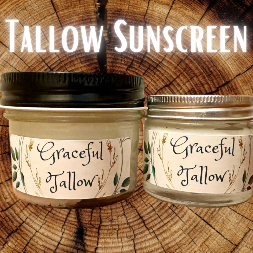 Tallow Sunscreen Non Toxic Grass Fed Beef Tallow Face & Body Lotion / Eye Cream! Skin care gift for Mom gifts for Him Non-Nano Zinc Oxide