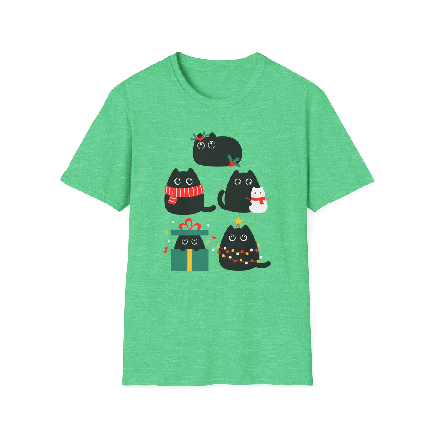 Adorable Cat T Shirt for Christmas presents for Cat Lover TShirts for Wife Christmas gift for Girlfriend gifts for Friends Birthday present