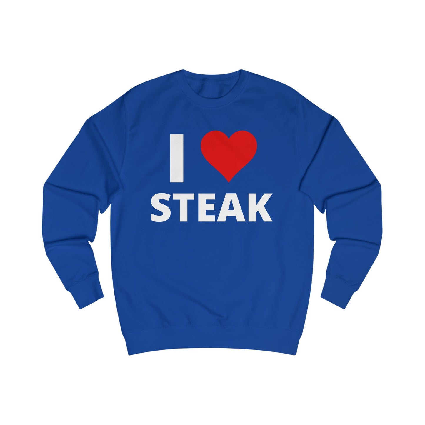 I Heart Steak Sweatshirt I Love Steak Sweater Meat Lover Pull Over for Steak Lover Soft Sweat Shirt Grill Master Gift for Him or Her