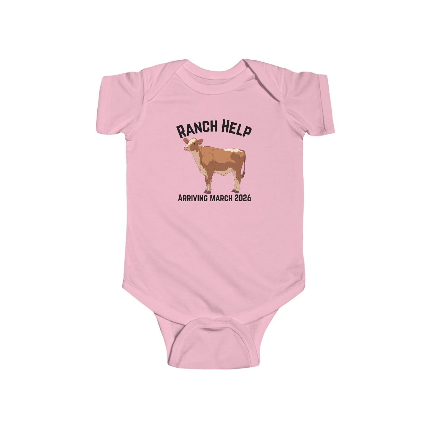 Baby Cow Bodysuit’s , Personalized Cow Bodysuit, Ranch Help, Cute Cow Gift, Rancher Baby Outfit, Custom Infant Romper