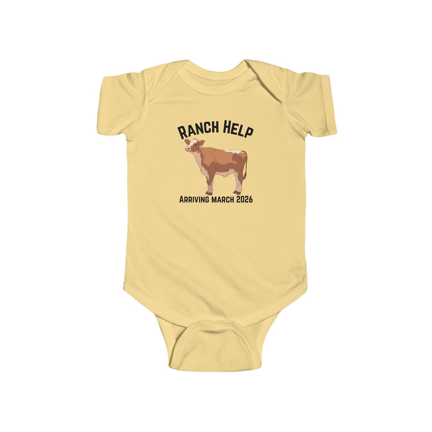 Baby Cow Bodysuit’s , Personalized Cow Bodysuit, Ranch Help, Cute Cow Gift, Rancher Baby Outfit, Custom Infant Romper
