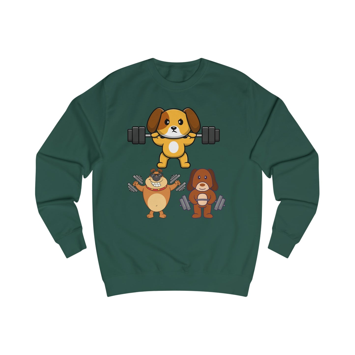 Funny Dog SweatShirt Dog Working out Sweater Dog Lover Gift for Gym Lover Soft Pull Over Dogs Weightlifting Dog Lifting Weights
