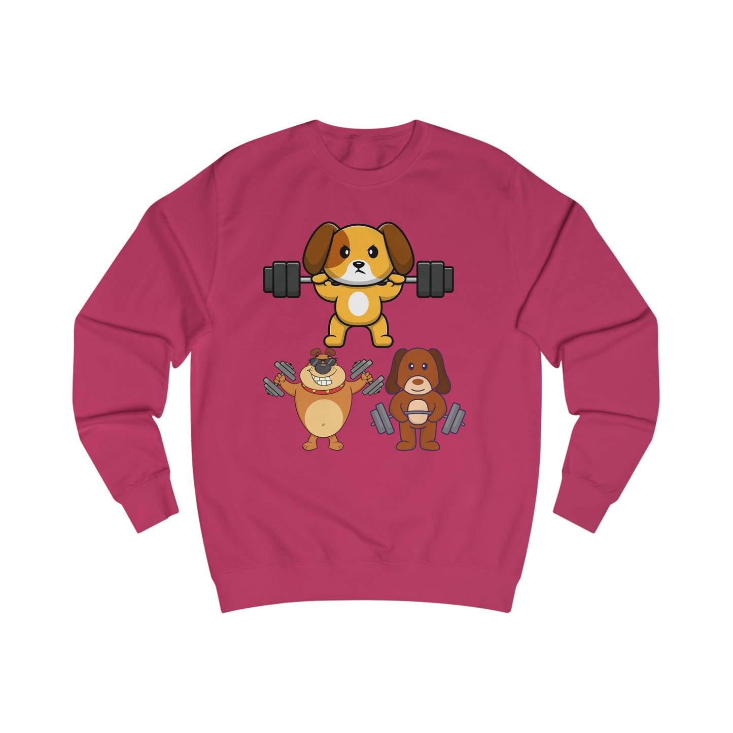 Funny Dog SweatShirt Dog Working out Sweater Dog Lover Gift for Gym Lover Soft Pull Over Dogs Weightlifting Dog Lifting Weights