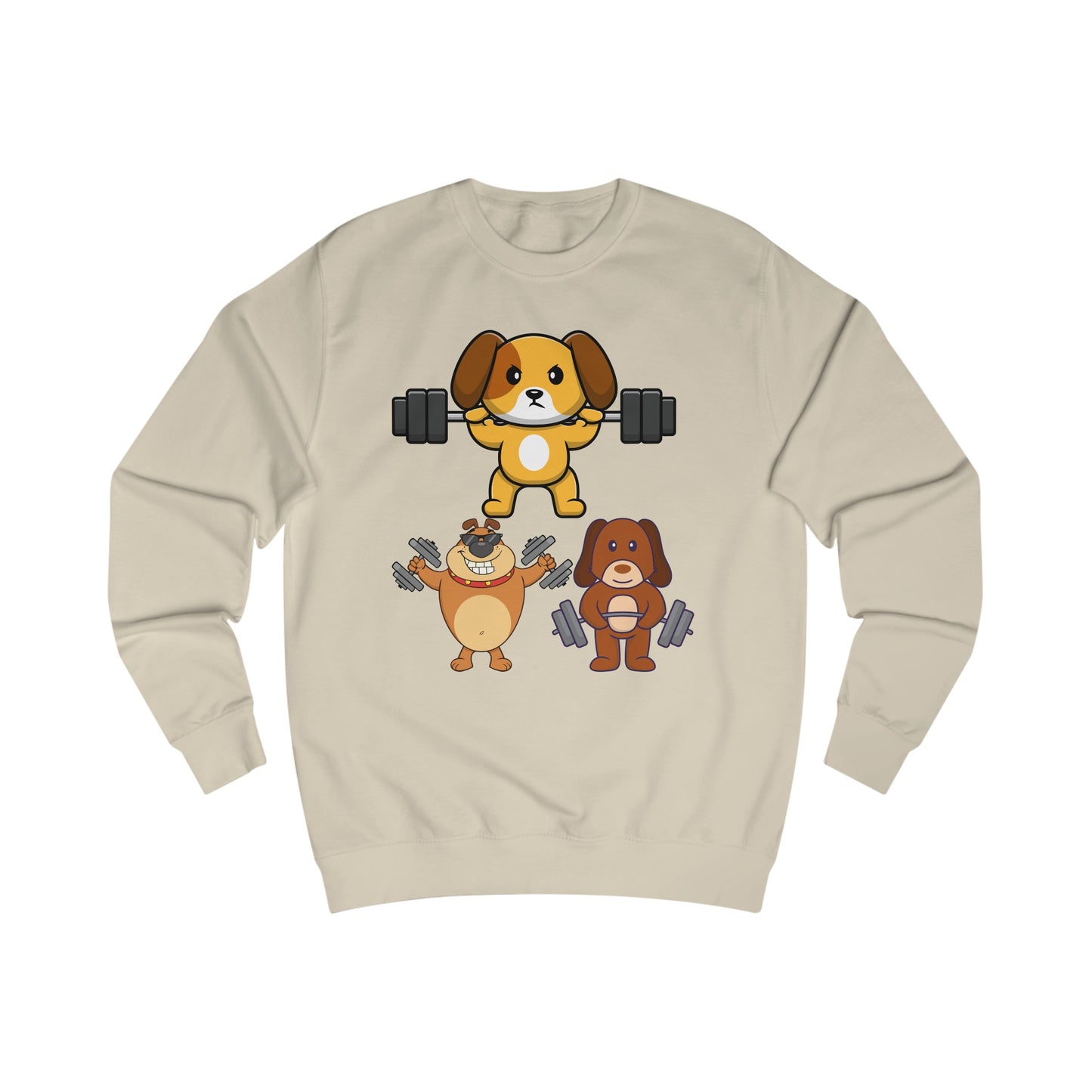 Funny Dog SweatShirt Dog Working out Sweater Dog Lover Gift for Gym Lover Soft Pull Over Dogs Weightlifting Dog Lifting Weights