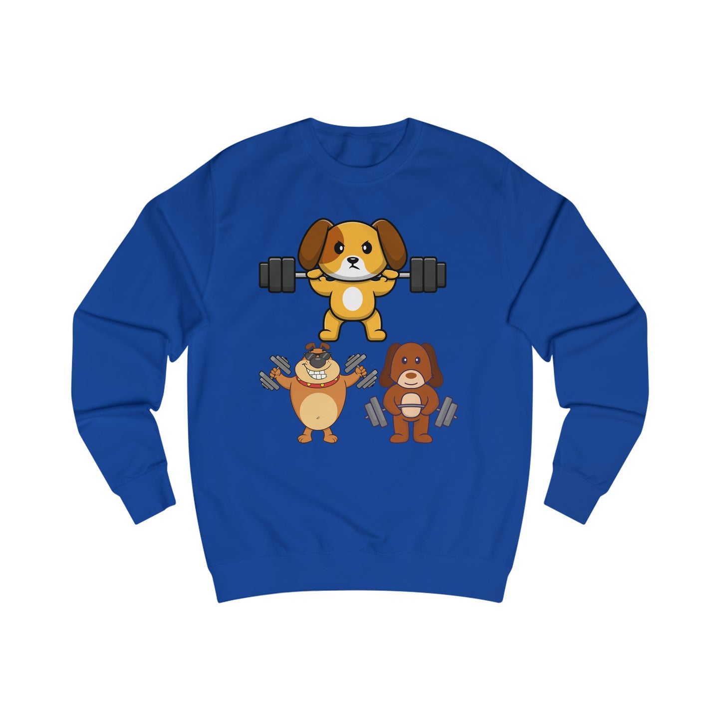 Funny Dog SweatShirt Dog Working out Sweater Dog Lover Gift for Gym Lover Soft Pull Over Dogs Weightlifting Dog Lifting Weights