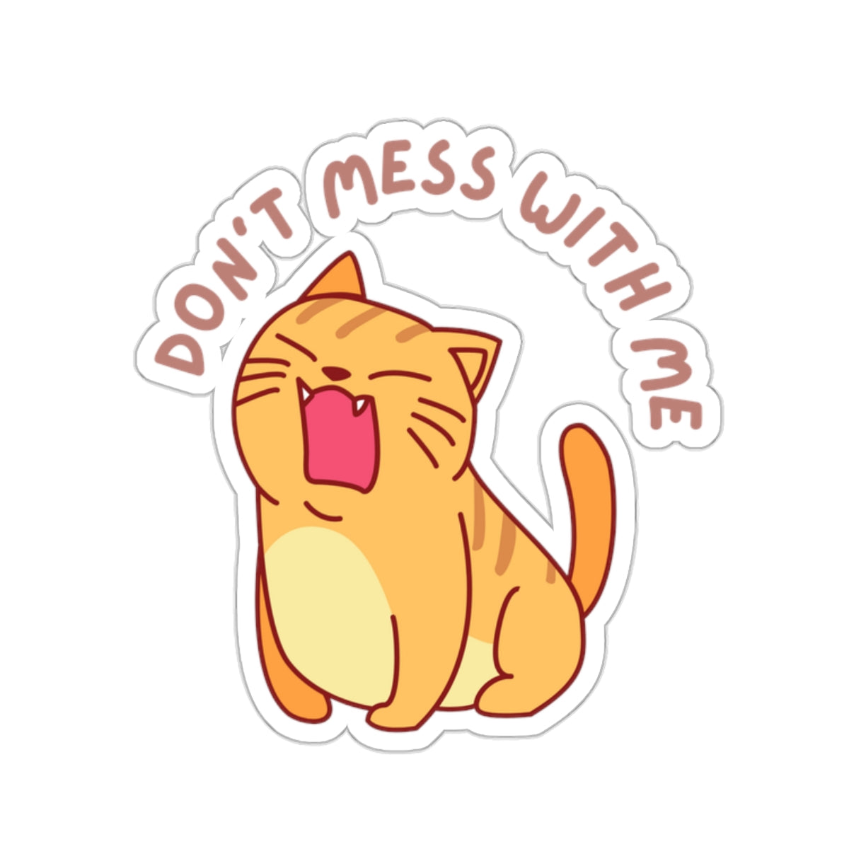 Funny Cat Sticker for Cat Lovers gift for Cat Lover gifts for friend gift Cute Cat Stickers Kitty Sticker Cat Stickers for Laptop Sticker