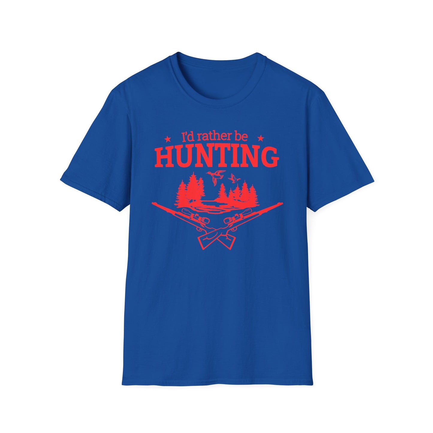Hunting Shirt for Hunter gift for Christmas presents for Hunting TShirts Outdoors presents for Christmas him I'd Rather Be Hunting T-shirts