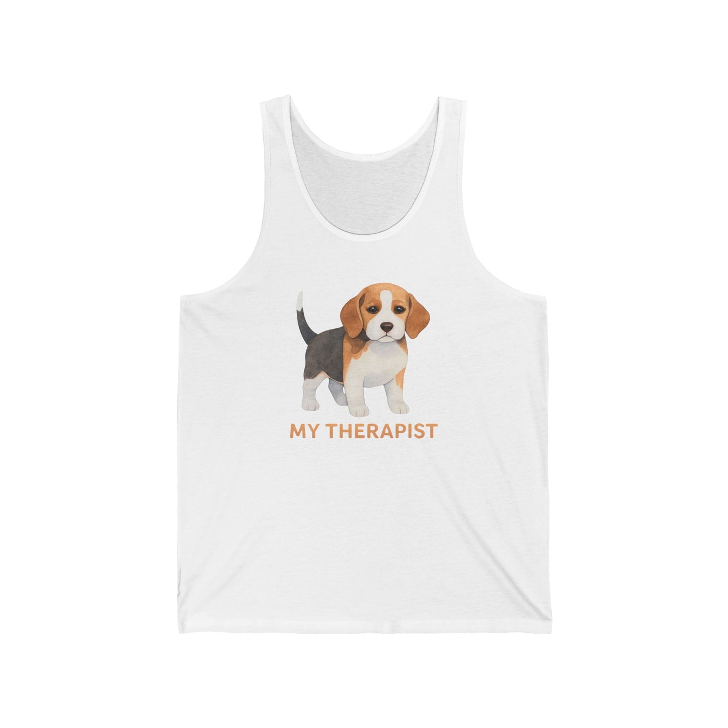 My therapist is a dog tank top funny dog tank tops for beagle dog lover gift for beagle dog mom shirt beagle t-shirt for dog mom shirts