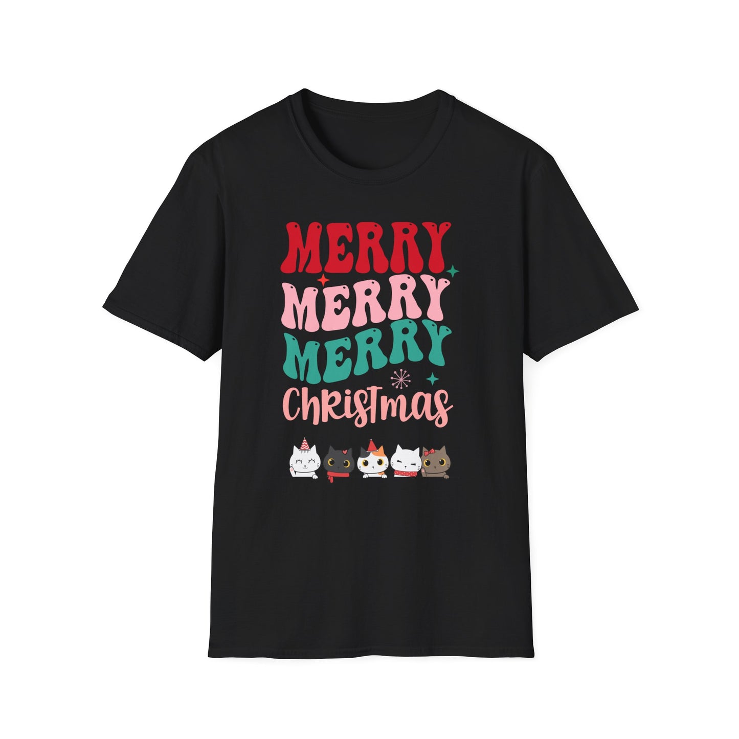 Groovy Christmas Shirt for Cat Lover gifts for Cat Lady T-shirt for Christmas Tshirt gifts for Cat Mom T-shirts for Christmas gift for Women